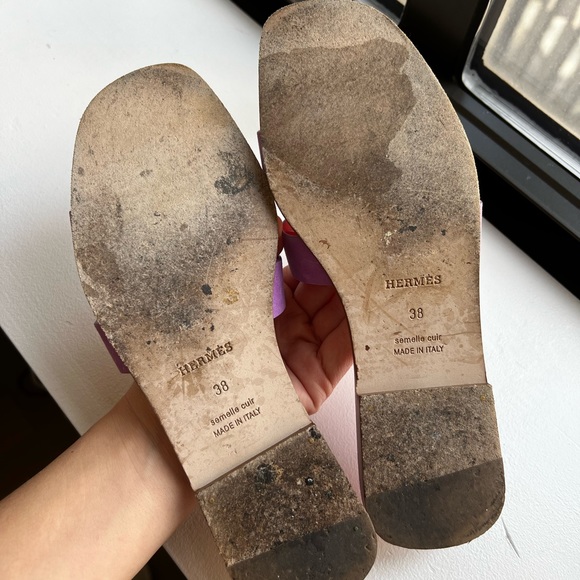 Hermes Oran sandals worn twice - Picture 4 of 4